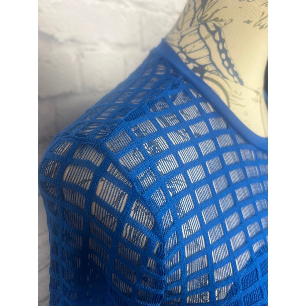 K. Jordan Blue Fitted Cocktail Dress - Size Small - Picture 4 of 11